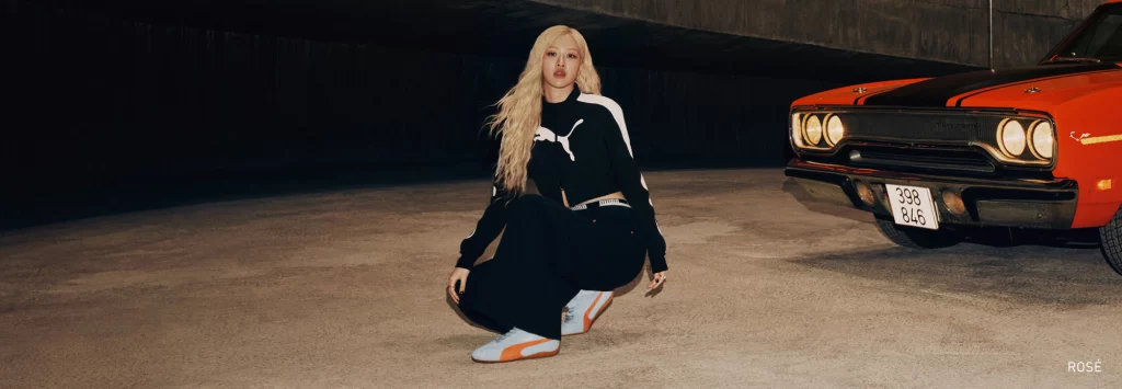 PUMA Speedcat x Rosé: velocidad en pausa, estilo en movimiento 3 Rose elegancia fuerza y libertad creativa